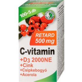   Dr. Chen C-vitamin 500 mg D3 + Zn + Csipkebogyó + Acerola retard filmtabletta (105db)