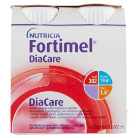   Nutricia Fortimel DiaCare speciális gyógyászati célra szánt tápszer eper ízben (4x200ml)