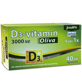   JutaVit Olíva D3-vitamin 3000NE lágyzselatin kapszula (40db)