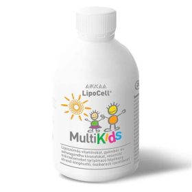   LipoCell MultiKids folyékony étrend-kiegészítő őszibarack ízben (250ml)
