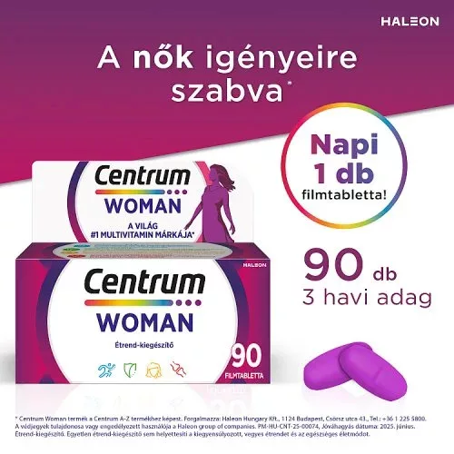 CENTRUM Woman multivitamin filmtabletta (90db)