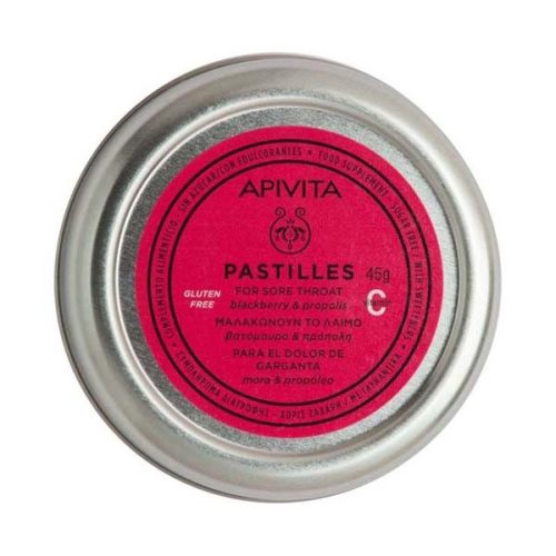 Apivita szeder ízű torokpasztilla (45g)