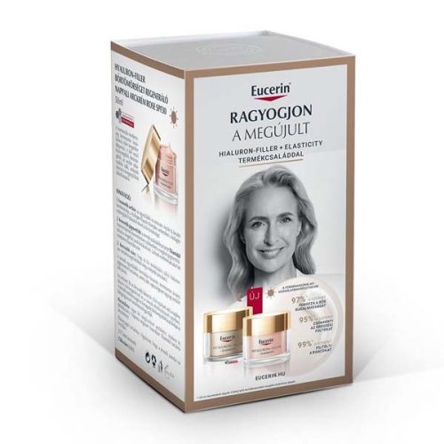 Eucerin Hyaluron-Filler + Elasticity bőrtömörséget regeneráló arckrém csomag (2x50ml)