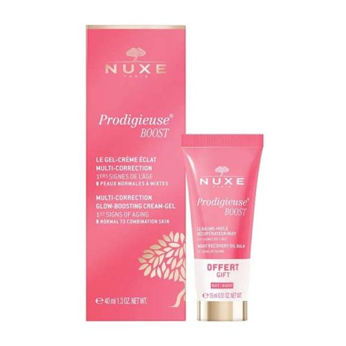 Nuxe Prodigieuse Boost Krém-Gél + Prodigieuse Boost Éjszakai Olaj-Balzsam Szett (40ml + 15ml)