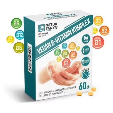 Natur Tanya VEGÁN B-VITAMIN KOMPLEX (60db)