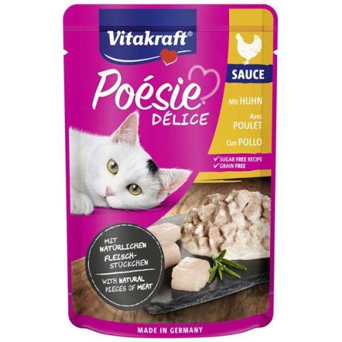 Vitakraft Poésie Délice Junior Sauce Csirke nedves eledel macskáknak (85g)