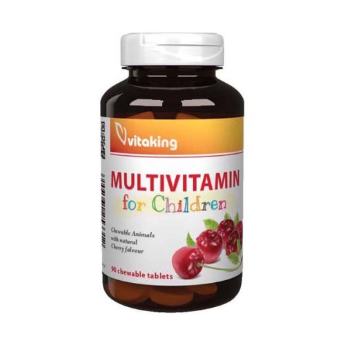 Vitaking Meggyes Multivitamin Rágótabletta gyerekeknek (90 db)