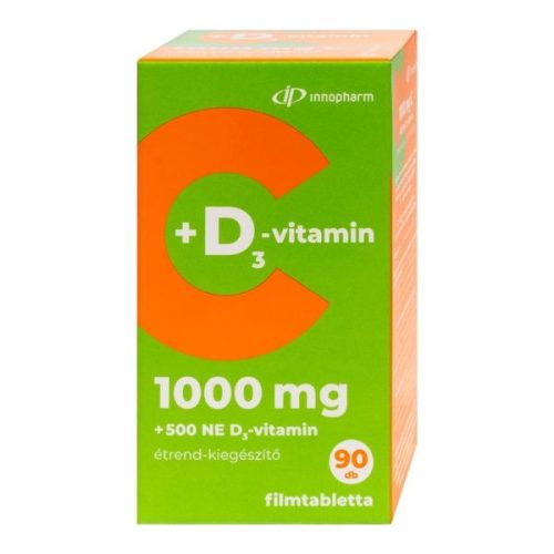 VitaPlus C-vitamin 1000 mg + D3-vitamin 500 NE filmtabletta (90db)