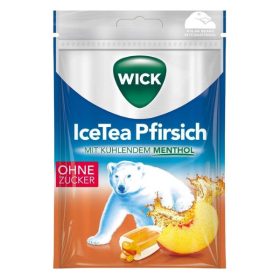   Wick barackos ice tea izű cukormentes köhögés elleni torokcukorka (72g)