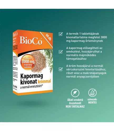 BioCo Kapormag kivonat tabletta krómmal (60db)