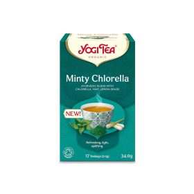 Yogi Tea Mentás bio tea chlorella algával (17 db)