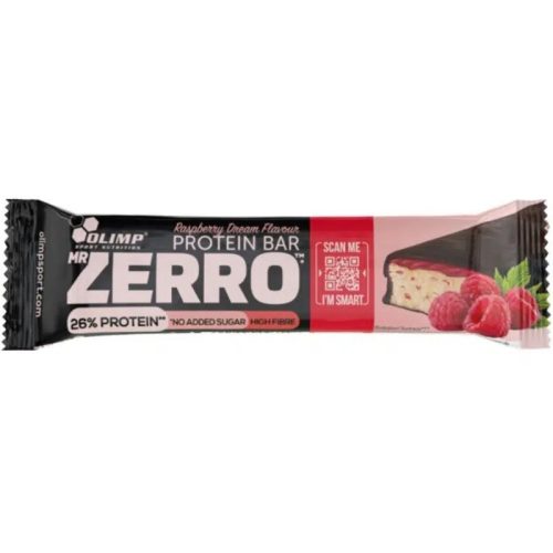Olimp Labs Mr Zerro Protein Bar+ málna ízű fehérje szelet (50g)