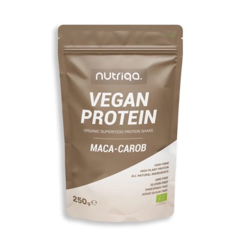 Nutriqa Bio Maca-Carob Vegán Protein por (250g)
