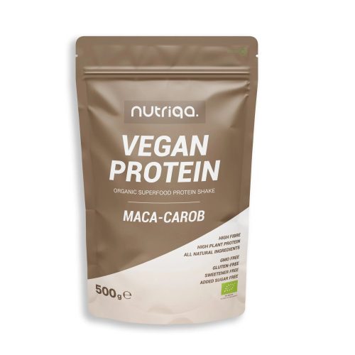 Nutriqa Bio Maca-Carob Vegán Protein por (500g)