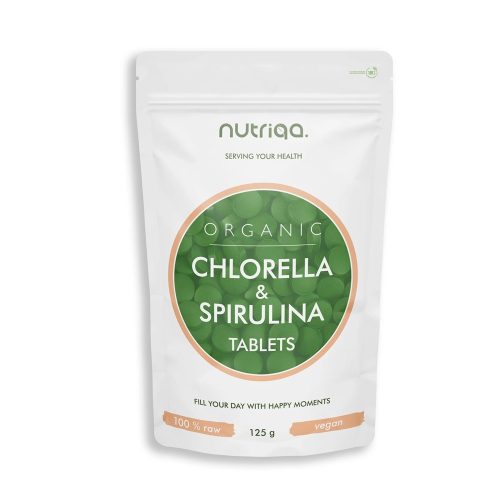 Nutriqa Bio Chlorella & Spirulina Tabletta (125 g)