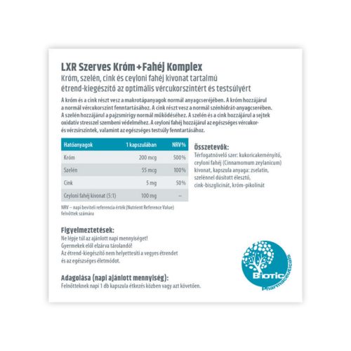 LXR Szerves Króm Komplex 60x