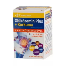 Innopharm Glükozamin Plus + kurkuma filmtabletta (60db)