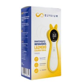   Elysium TP600 érintésmentes infravörös digitális lázmérő szilikon tokkal narancs színben