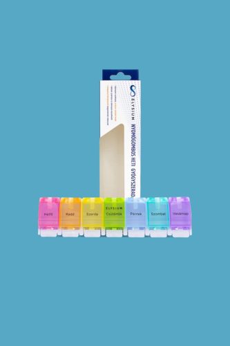 Elysium nyomógombos heti gyógyszeradagoló (7x1)