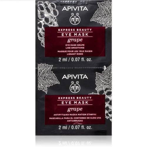 Apivita Express ránctalanító szemmaszk szőlővel (2x2ml)
