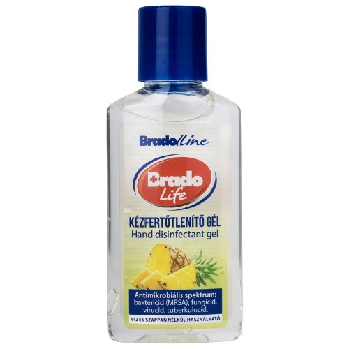 BradoLife Ananászos kézfertőtlenítő gél (50ml) 