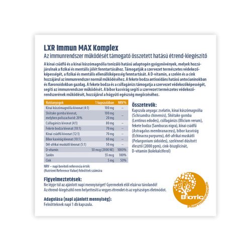 LXR Immun MAX Komplex (60 db)