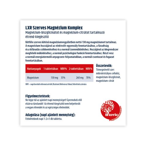 LXR Szerves Magnézium Komplex (60 db)