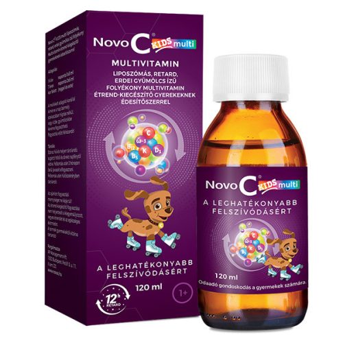 Novo C Kids Multi liposzómás multivitamin folyadék gyermekeknek (120ml)