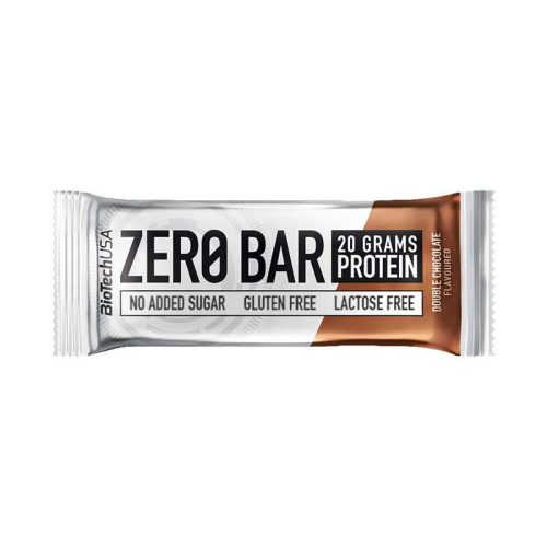 BioTechUSA Zero Bar fehérje szelet dupla csokoládé ízben (50g)