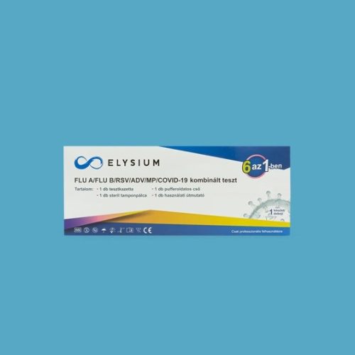 Elysium FLU A+B & RSV & ADV & MP & COVID-19 6 in 1 teszt