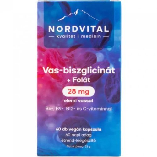 Nordvital Vas-biszglicinát kapszula (60db)