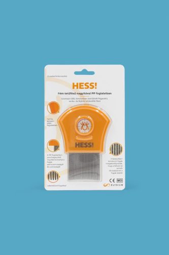 HESS! Fém tetűfésű nagyítóval PP foglalatban (1 db)