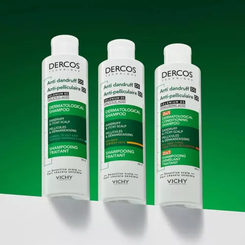 VICHY Dercos 2in1 sampon és balzsam korpásodás ellen (200 ml)