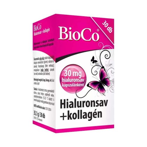 BioCo Hialuronsav+kollagén kapszula (30db)