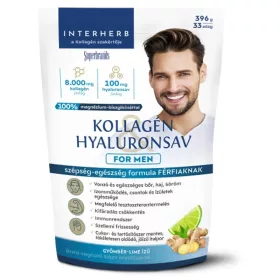   Interherb Kollagén Hyaluronsav For Men gyömbér-lime italpor (396g)