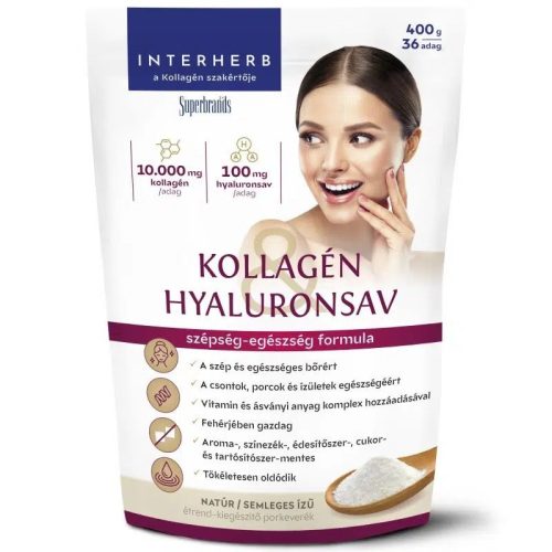 Interherb Kollagén Hyaluronsav italpor (400g)