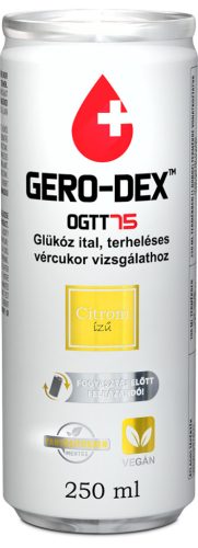 Gero-dex glükóz tartalmú ital terheléses vércukor vizsgálathoz (250 ml)