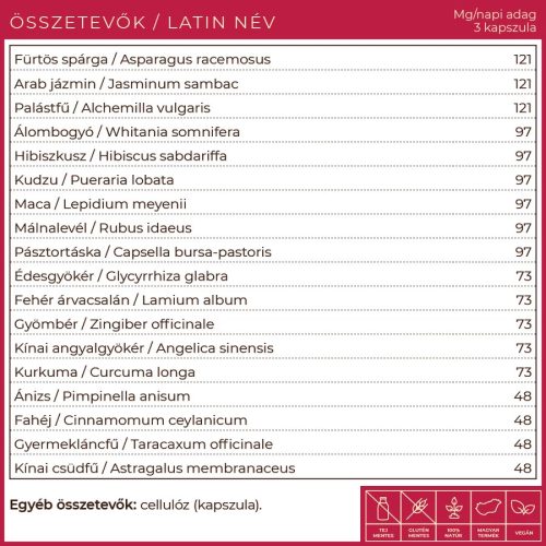 Myrobalan Feminess könnyed változókor gyógynövény-komplex kapszula (60 db)