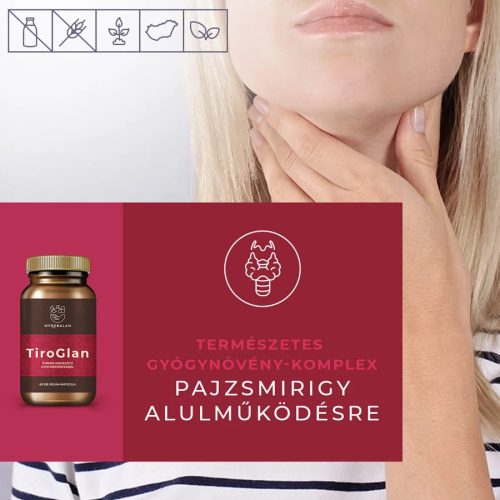 Myrobalan TiroGlan pajzsmirigy-alulműködés elleni gyógynövény-komplex kapszula (60 db)