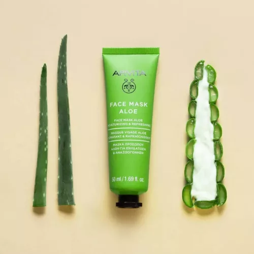 APIVITA Express Hidratáló frissítő arcmaszk aloe verával (50ml)
