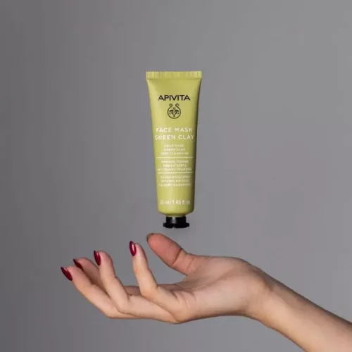 APIVITA Express Mélytisztító Arcmaszk zöld agyaggal (50ml)