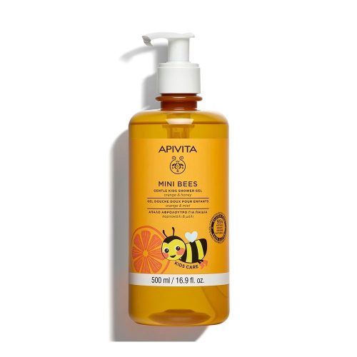 APIVITA MINI BEES Bőrkímélő tusfürdő gyerekeknek (500ml)