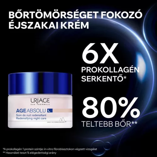 URIAGE Age Absolu bőrtömörséget fokozó ránctalanító éjszakai krém maszk (50ml)