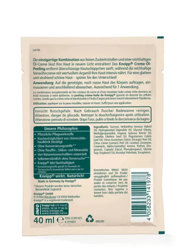 Kneipp Kényeztető argánolajos bőrradír (40ml)