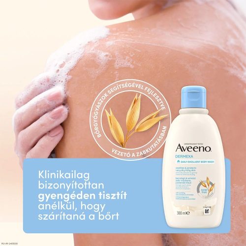 AVEENO Dermexa bőrpuhító illatmentes tusfürdő (300ml)
