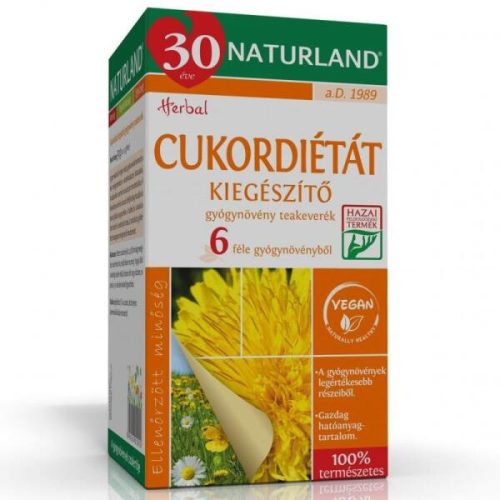 Naturland Cukordiétát kiegészítő teakeverék filteres (20db)