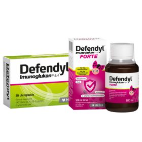   Defendyl Imunoglukan P4H kapszula + Defendyl forte szirup csomag (30db + 100ml)