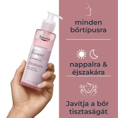 Eucerin Anti-Pigment hámlasztó arclemosó zselé (200ml)