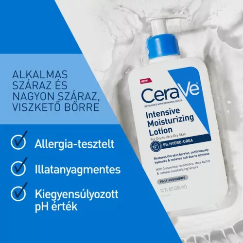 CeraVe Intenzív hidratáló testápoló tej (473ml)