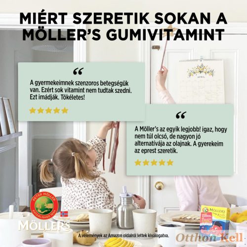 Möller's Omega-3+D Kóla ízű gumivitamin (36db)